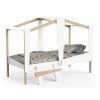 Wilsondo Detská posteľ Cabane 90x200 - biela