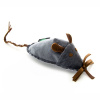 JK ANIMALS myška, textilná hračka pre mačky, šedá, 18 cm