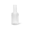 ferm LIVING Ripple karafa, číra, 1 liter, sklo, fúkaná - 5439