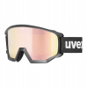 Lyžiarske okuliare UVEX Athletic CV Race black matt/mirror gold green clear