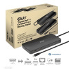 Club3D Dokovací stanice USB-C 11v1, 2xDP, 3xUSB-C, 3xUSB, 1xRJ45, čtečka SD karet, černá - CSV-1581