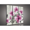 Obraz na plátne viacdielny - OB3259 - Kvety ružový 90cm x 80cm - S6