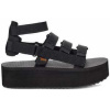 Teva Sandále Flatform mevia Čierna