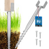 Kotva U skrutkovacia do zeme oceľová 150x920 mm