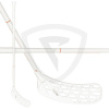 Salming Midlite Flow F32 JR White-Nectarine 87cm (=98cm) pravá (pravá ruka dole)