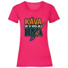 Káva je v mojej DNA - Fuchsia , Dámske , XS