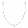 THOMAS SABO náhrdelník Pearls with white stones silver KE2125-167-14