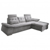 MID.YOU ROHOVÁ SEDACIA SÚPRAVA, textil, kompozitné drevo, sivá - Sedačky - 002220026405