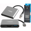 NATEC MULTIPORTOVÝ FOWLER MINI USB-C PD, USB 3.0, HDMI 4K NMP-1607 (USB Hub Natec NMP-1607)