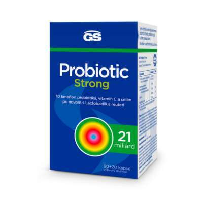 GS Probiotic Strong cps 60+20 kapsúl