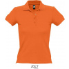 SOL´S PEOPLE / Dámska polokošeľa s bočnými rázporkami - orange L
