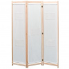vidaXL Paraván s 3 panelmi, krémový 120x170x4 cm, látka - Krémová - 110808-189610