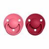 BIBS De Lux cumlíky z prírodného kaučuku 2ks - veľkosť 2 (Coral / Ruby)