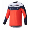 Dres PRO-DURA, ALPINESTARS (modrá/oranžová/bílá) 2025 Veľkosť: M