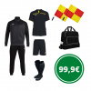 Rozhodcovský 7 kusový set Joma LINESMAN , čierna Veľkosť: S