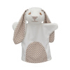 Maňásek na ruku - Králík MIMI, srdíčka (25 cm)