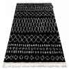 Dywany Łuszczów Koberec BERBER ETHNIC 63802, čierna -biela - strapce, Maroko Shaggy 180x270 cm