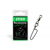 Zfish Obratlík s Karabínou Rolling Swivel & Coastlock Snap 10 ks Veľkosť 8 Nosnosť 25 kg