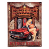 Clayre & Eef Antik nástenná kovová ceduľa Muscle Car Garage - 25*1*33 cm - Clayre & Eef