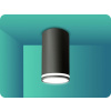 Spectrum LED Prisadené stropné svietidlo CHLOE RING pre LED GU10 max. 10W, IP20, čierne [SLIP005044]