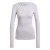 adidas TECHFIT Long Sleeve Training Long-Sleeve Top Womens Glory Grey F20 14 (L)