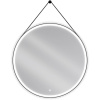 Mexen Reni, LED kúpeľňové zrkadlo s podsvietením 100x100 cm, 6000K, čierny rám, ochrana proti zahmlievaniu, 9812-100-100-611-70