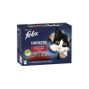 Nestlé FELIX Fantastic cat Multipack hovädzie, hydina, zelená fazuľka & jahňa, kura, paradajky & morka, kačka v želé kapsička 12x85 g