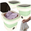 Ikonka Mini skladacia prenosná práčka 12L zelená