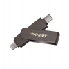 Patriot iLuxe Stick C MFi/128GB/USB 3.2/Lightning + USB-C/Čierna (PI128GSKM30CL)