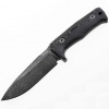 LionSTEEL T5 Fixed Knife Black PVD Niolox Stonewash Micarta