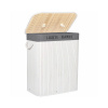 Springos Kôš na bielizeň 100l BAMBUS LAUNDRY biely