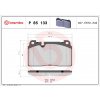 Sada brzdových destiček, kotoučová brzda BREMBO P 85 133