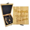 Sablio Darčeková sada na víno Tí najlepší rodičia na svete: 147×168×49 mm