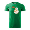 Sablio Tričko s potlačou Star Wars BB-8 s textom - zelené M