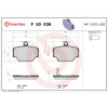 BREMBO Sada brzdových platničiek kotúčovej brzdy BREMBO P 50 038