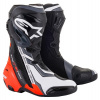 boty SUPERTECH R, ALPINESTARS (černá/červená fluo/bílá/šedá, perforovaná obšívka, vel. 40)