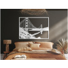 drevko Obraz Most Golden Gate, San Francisco Rozmer obrazu: 65 x 89 cm, Farba dekorácie: Biela