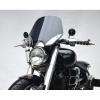 Loster 1 MS - Plexisklo pre Yamaha XV 1700 Road Star Warrior 2002-2010, Farba plexiskla svetlohnedé, Farba montážnej sady Strieborná
