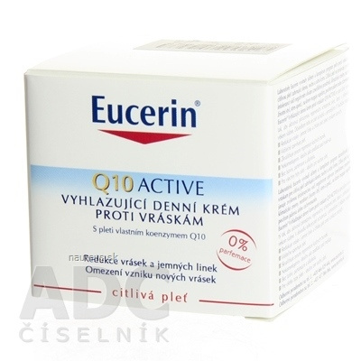 BEIERSDORF AG Eucerin Q10 ACTIVE denný krém proti vráskam vyhladzujúci na citlivú pokožku 1x50 ml 50 ml