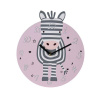 H&S Decoration Detské nástenné hodiny Zebra, viacfarebná