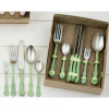 Príborová súprava 20 -dielna ROMANCE zelená (3475)