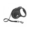 FLEXI Automatické vodítko Black Design S páska 5 m / 15 kg čierna