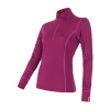 Triko dlouhé dámské SENSOR MERINO ACTIVE zip lilla M