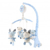 BABY MIX Kolotoč nad postieľku Baby Mix Losy a medvedíky Polyester/Plast 12 cm