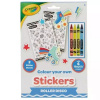 Crayola: Farbovateľné nálepky s voskovkami - Roller Disco