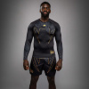 Rashguard Venum Serpenti - dlouhý rukáv - Black/Silver/Gold Velikost: XL