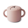 Mushie silikonový pohárek na snack Blush