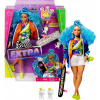 Barbie extra s modrým afro účesem