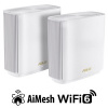 ASUS ZenWiFi XT9 2-pack Wireless AX7800 Tri-band Mesh WiFi 6 System, white 90IG0740-MO3B40