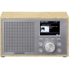 Lenco DAR-017WH DAR-017 wood stolní rádio, DAB plus , FM, bezdrátový příjem, Bluetooth, funkce alarmu, dub